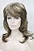 Lydell Long Soft Shaggy Layered Classic Cap Full Synthetic Wigs (12TT26 Brown Highlighted)