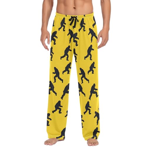 AIXIWAWA Sasquatch Shadow Mens Pajama Pants Cozy Sleepwear Lounge PJ Bottoms with Pocket Drawstring S