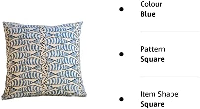 Seaside Fish Nautical Double Sided Cushion Cover. Sardine Design. Navy indigo blue fish against a white background. 17" x 17" Square.