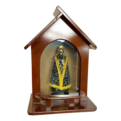 Oratório Capela Com Luz Nossa Senhora Aparecida 33,5cm