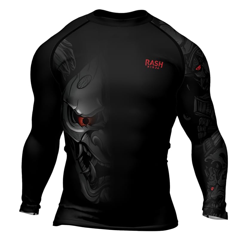Samurai Men’s Long Sleeve Base Layer Compression Rash Guard MMA BJJ Jiu Jitsu Grappling Muay Thai No Gi Training2