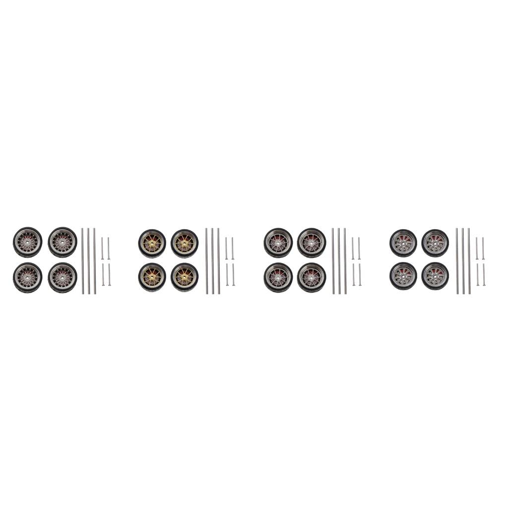 Accessori Auto Modello 1/64 – Ruote Alluminio | cerchi rimovibili, per collezione, adulti
