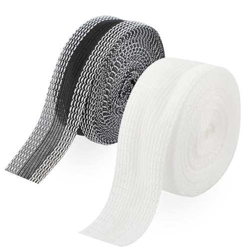 2 Pcs Hem Tape Hem Tape Iron on for Trousers, Hemming Tape for Trousers Hemming Tape Wonder Web, Iron on Hemming Tape Perfect for Ironing, Bonding, Patching Clothing, Fabric Fusing - School Badges