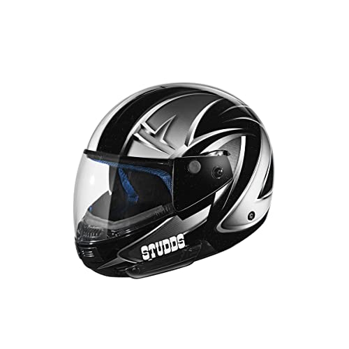 Image of Studds Ninja D5 Full Face Helmet (Black and Grey, XL)