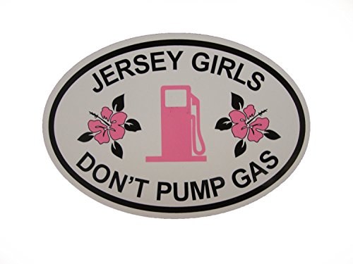 Imán Oval Girls Don't Pump Gas 4x6 pulgadas miniatura 1