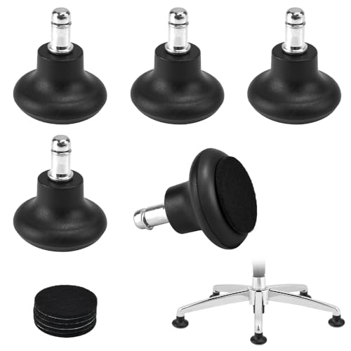 AFASOES 5 Pcs Patas Fijas para Silla de Oficina Patas de Silla Gamer 11mm Base Silla Gaming Patas Silla Gamer Patas Silla Escritorio 35mm Topes de Silla Oficina Pies Fijos para Cambiar Ruedas Silla