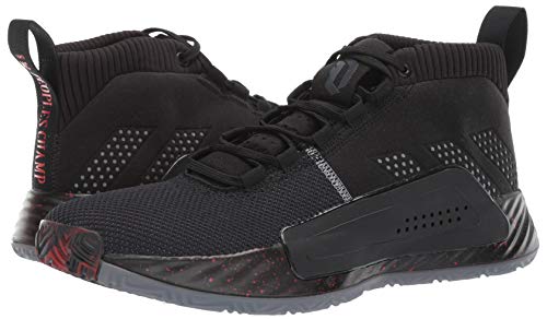 adidas Men's Dame 5, Black/Grey/Night Metallic, 9.5 M US
