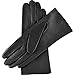 Fratelli Orsini Winter Gloves Isabella Black For Women - Lambskin Leather Gloves With Cashmere Lining & Touchscreen - Black 8 - L