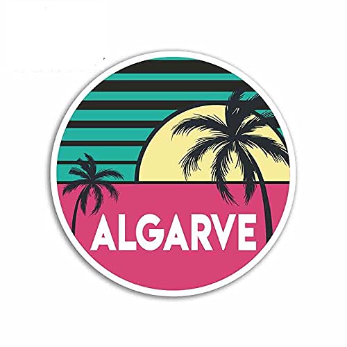 13 cm x 12,9 cm für Algarve Cartoon Feiner Aufkleber Lustige Autoaufkleber RV VAN 3D