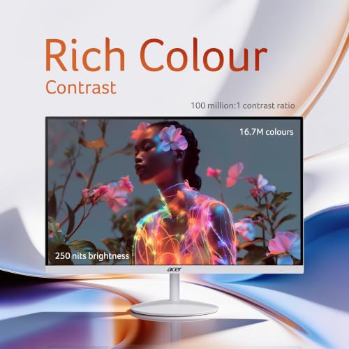 Image of Acer SA222Q G3 21.5 Inch Full HD IPS Monitor | 120Hz Refresh | 1ms VRB | AdaptiveSync | Ultra Slim 7.2mm ZeroFrame | Built-in Dual Speakers | HDMI & VGA | VisionCare | VESA Mount | Tilt Option | White