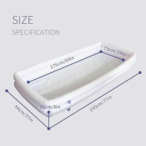 Bain gonflable médical avec douchette pour le soin au lit - 8