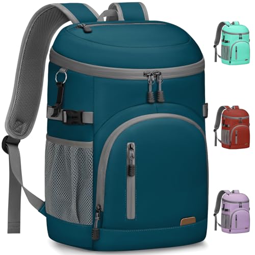 Pritent Cooler Backpack Insulated Waterproof,30/45 Cans Backpack Coolers Leakproof Lunch Backpack for Men Women Portable Soft Cooler Bag for Beach Camping Trave Picnic by Pritent - Used condition - US$25.64
