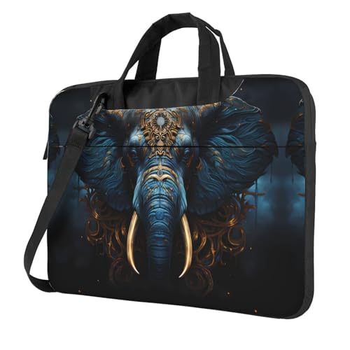Eerie Elephant - Bolsa de hombro multifuncional para laptop, 14.96 pulgadas de largo, maletín de hombro
