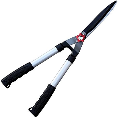 TABOR TOOLS B640E mechanischer Heckenschere, Gartenschere mit antihaftbeschichteten Klingen mit Wellenschliff und ergonomisch geformte Aluminium Griffe Cover