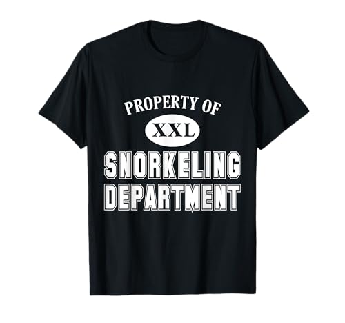 Property of Snorkeling Department Fun Collegiate-Style T-Shirt