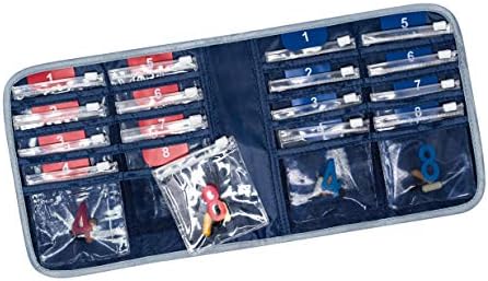 Lewis N. Clark AM/PM Folding Pill Organizer with 16 Slide-Locking Pouches