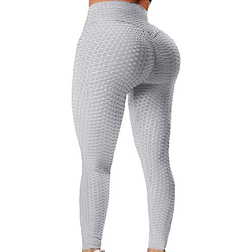 TIK Tok Leggings for Women Butt Lift Long Leggings,Scrunch Butt Leggings Shorts Gray