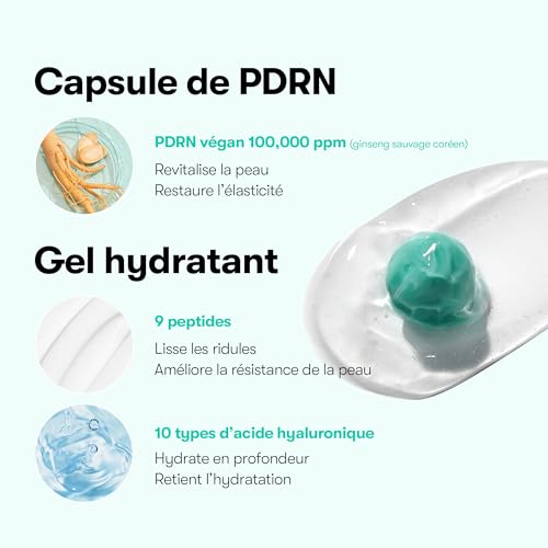 VT COSMETICS PDRN Capsule Cream 100, feuchtigkeitsspendende Gesichtscreme, 50 ml mit 100.000 ppm PDRN, Hyaluronsäure und 9 Peptiden… – Ansicht 3