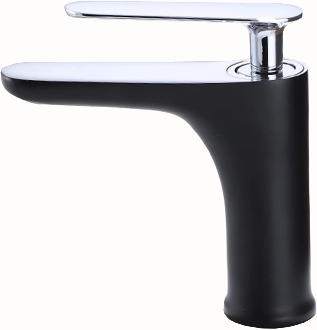 COSZWQDP Single Handle Bathroom Faucet Sink Hole Brass faucets Black