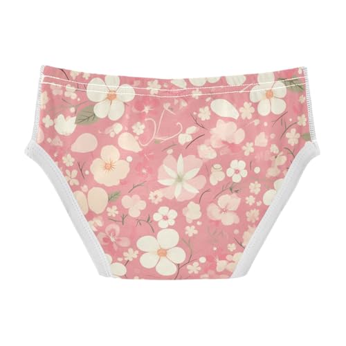 KLL Pink Pattern and Flowers Toddler Boy Cotton Athletic Underwear Breathable Children Panties2