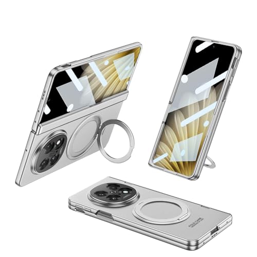 Coque Oppo Find N5 antichoc magnétique housse rigide mince 2025 argent