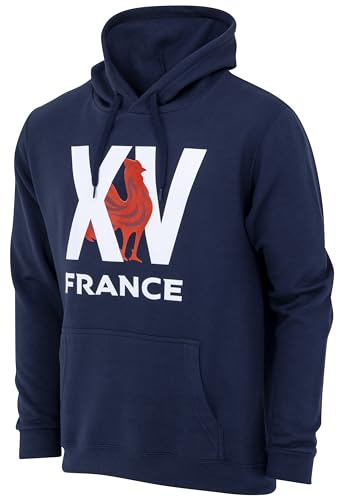 XV de France Sweat Capuche de Rugby - Collection Officielle FFR - Equipe de France de Rugby - Taille M