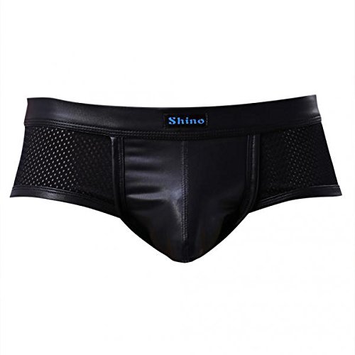 BNF® Mens Imitation Leather Mesh Underwear Boxer Briefs Underpants Black L|Clothing Shoes & Accessories | Mens Clothing |Underwear|1 x Men;s Underwear-image-40