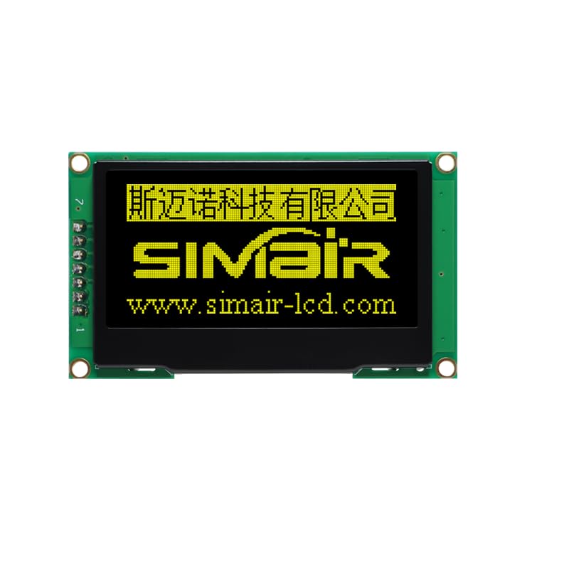 2 42 Inch OLED LCD 12864 Dot Matrix Monitor Monochrome SPI Serial Yellow