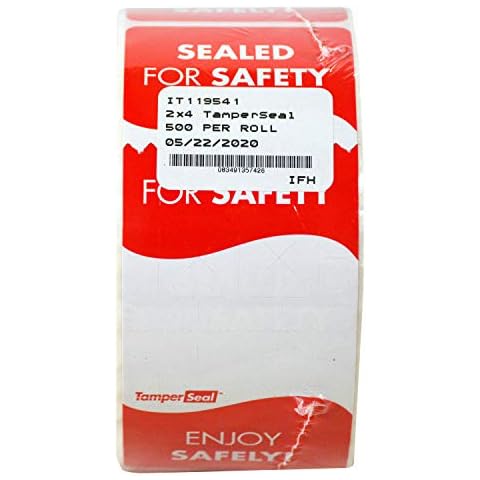 DayMark Safety Systems - IT119541 TamperSeal Tamper-Evident 2" x 4" Writable Delivery Label (Roll of 500) Cover