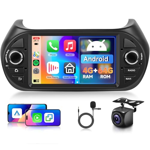 NHOPEEW Radio Voiture Android 10" Pour Citroen Nemo Peugeot Bipper Fiat Fiorino 2008-2017