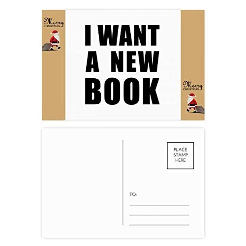Cartes postales I Want A New Book lot de 20 papeterie originale pour bibliophile