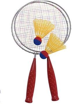 Cheerful Bargains - Juego de 2 raquetas y 2 volantes de bádminton