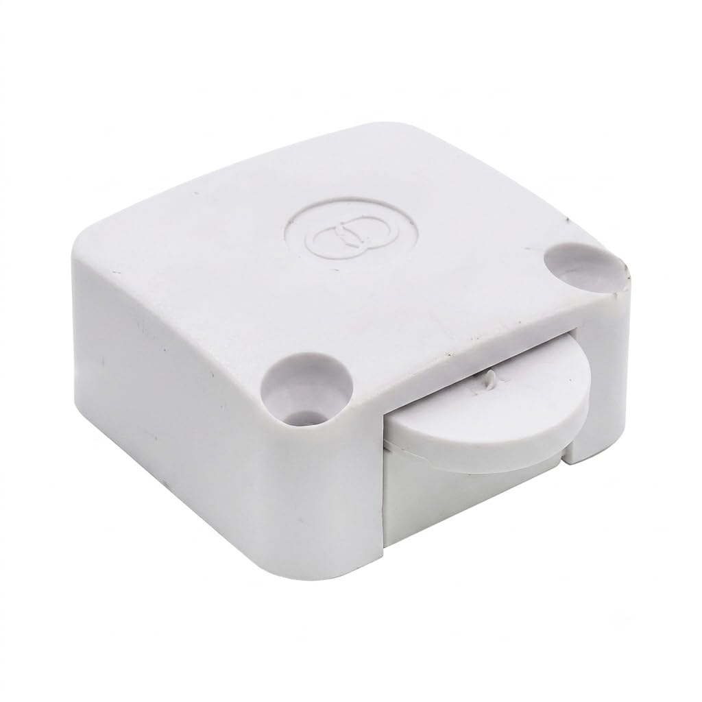 Automatic Door Switch for Wardrobe & Cabinet Light (Pack of 4) | Push Button Lamp Switch | Door Open ON/Door Close OFF | 2 Pin Mini Cupboard Sensor Switch | White-picture-18