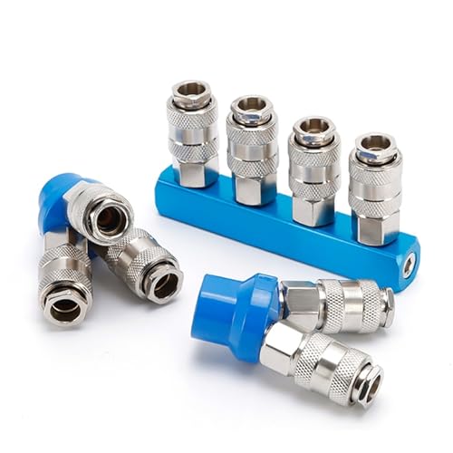 Raccord rapide 1/4 air comprime multiprise SMV male type europeen