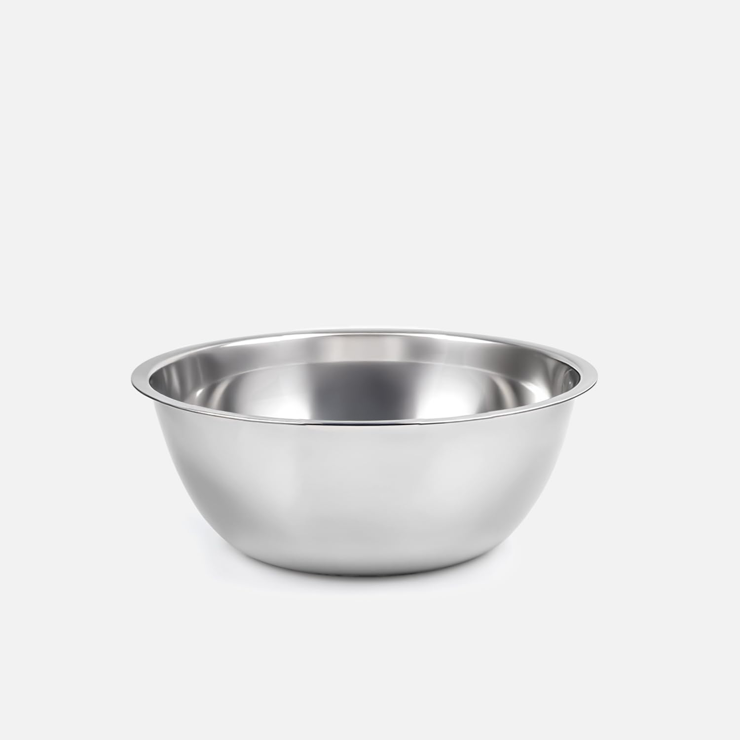 Winsome Silver Stainless Steel Mixing Bowl 2.2 Litres | Best For Baking & Mixing Ingredients Like Eggs, Salad, Veggies, Fruits, Doughs, Sauces | Can Also Be Used For Serving (24Cm X 9Cm)