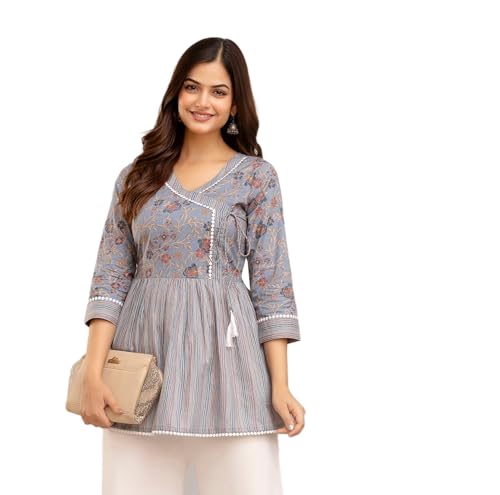 Image of DMP FASHION Woman's Classic Floral Printed Trendy Top