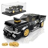 Mould King 27024 Speed Champion Rennwagen Bausteine Sportwagen Klemmbausteine mit Acryl-Vitrine Modellautos zum Sammeln (408 Teile)