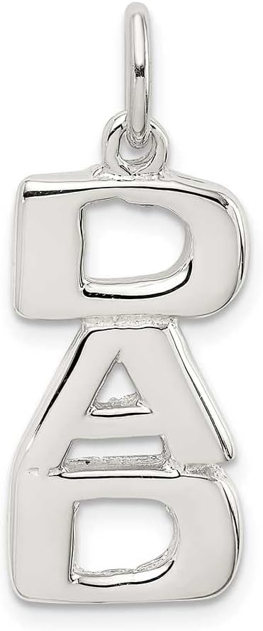 Sterling Silver DAD Charm