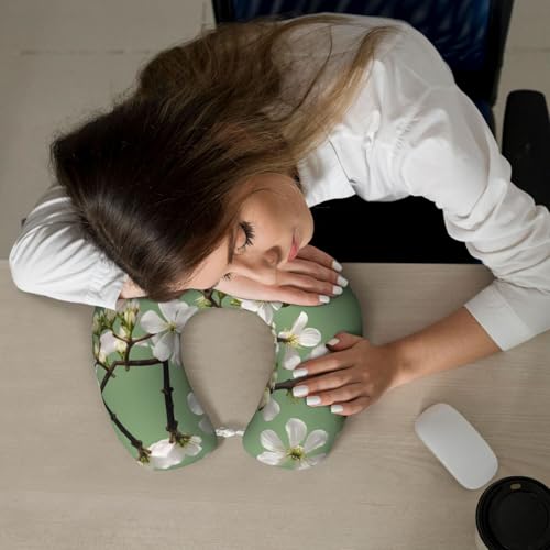 Almohada para cuello con estampado Dogwood Blossoms miniatura 7