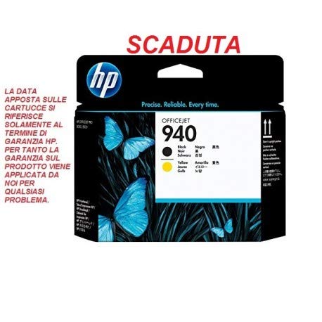 Image of HP/INKPIU HP 940 Original Black/Yellow Head Expired C4900 A HP Officejet Pro 8000 8500