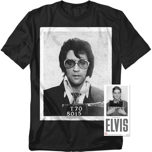 Popfunk Classic Elvis Presley Mugshot Poster T Shirt2