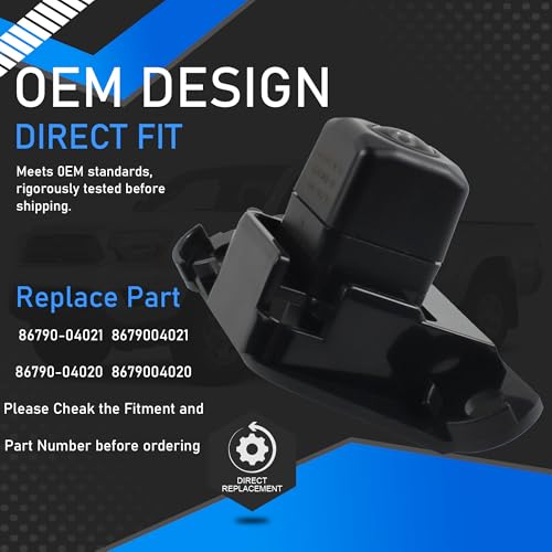 Image of 6Pin Backup Camera Parking Aid Camera Compatible with 2014 2015 Toyota Tacoma Base Pre Runner TRD Rear View Camera Replaces 86790-04021 8679004021 86790-04020 8679004020
