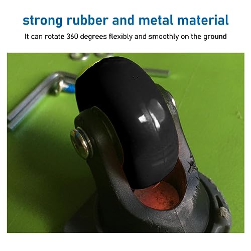 Universal Luggage Wheels Replacement, Swivel Caster Wheels with Bearings, Highly and Wear Resistant, Quiet Design for Peaceful Use Experience (Large)3