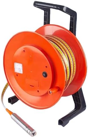 Professional Water Level Meter, Stainless Steel Probe Depth Gauge for Accurate Groundwater Measurement 10-300 Meters (656ft) - Reliable Well Water Indicator.