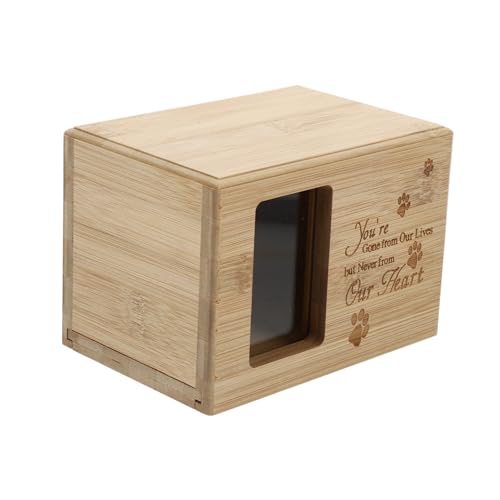 NOLITOY ペット壷 防ぐ ケージ ペットの思い出の犬 ペットメモリアル 散骨管 犬の壷 記念品 火葬用骨壷タンク 死 棺 ペット灰瓶 創造的な壷 動物の灰壷 丈夫なペット骨壷 火葬骨壷 木製