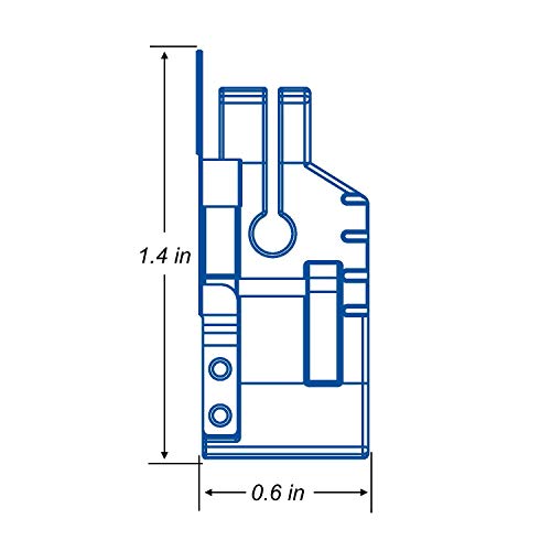 2 PCS Pie de Máquina de Coser Snap-On 1/4" con Guía miniatura 5