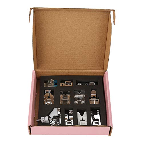 Set profesional de 11 pies prensatelas para máquina de coser miniatura 4