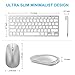 SPARIN Wireless Bluetooth Keyboard and Mouse for iPad (A16) 11th 10th Generation, iPad Air (13/11 inch), iPad Pro 13/12.9/11 inch, iPad 9th 8th Gen, iPad Mini 7th -8.3 inch, Above iOS13- Silver White