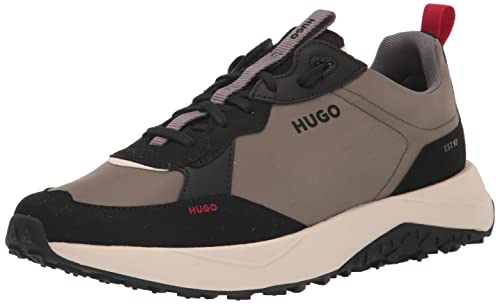 Image of HUGO Mens Running Style Mix Material Sneakers
