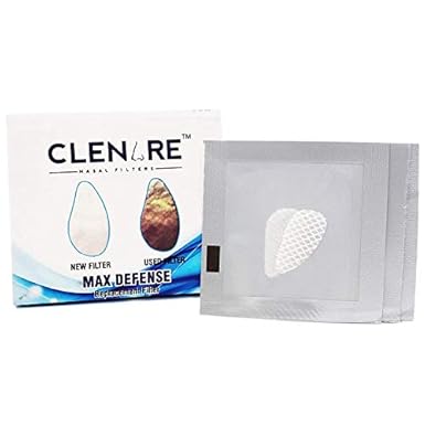 Clenare Replacement Filters - For use with Clenare Nasal Filters only (MEDIUM SIZE Pack)